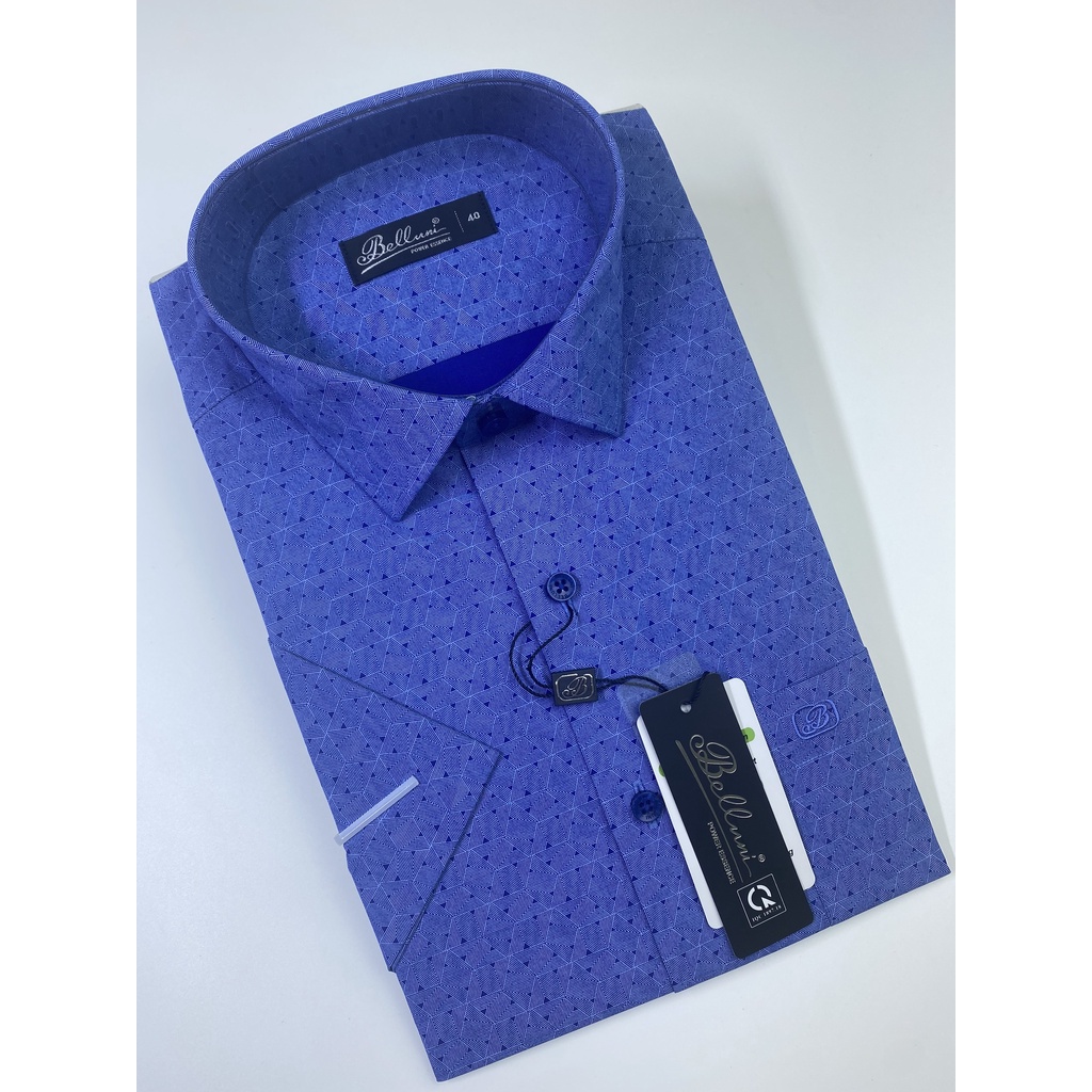 Áo Sơ Mi Nam Ngắn Tay Công Sở Thương Hiệu Thời Trang Belluni