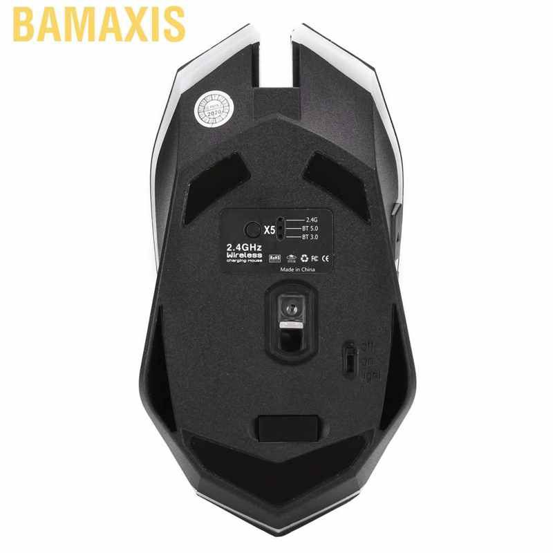 Chuột Chơi Game Bamaxis Black X5 Kết Nối Bluetooth 2.4g Sạc Được