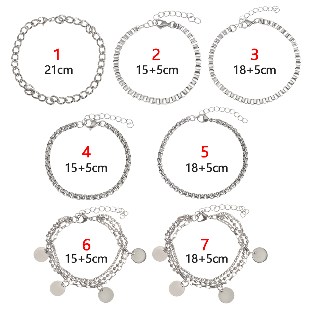 Vòng Tay Kim Loại Thiết Kế Đơn Giản Cho Cặp Đôi