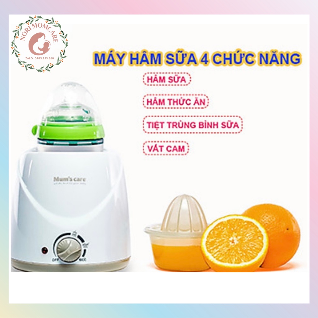 Máy hâm sữa và tiệt trùng bình sữa 4 chức năng Mum's Care công nghệ Nhật Bản có độ bền cao an toàn cho bé