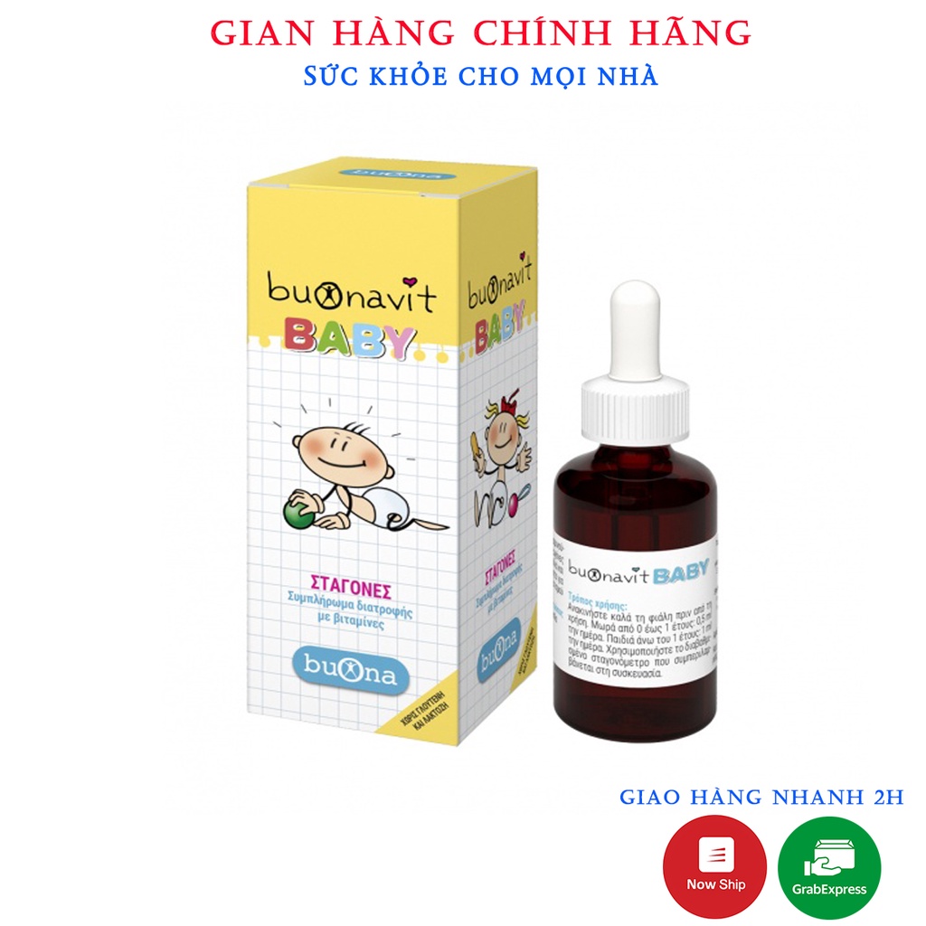 Buonavit Baby Bổ Sung Vitamin Giúp Bé Tăng Cường Dưỡng Chất Hấp Thu Cho Bé