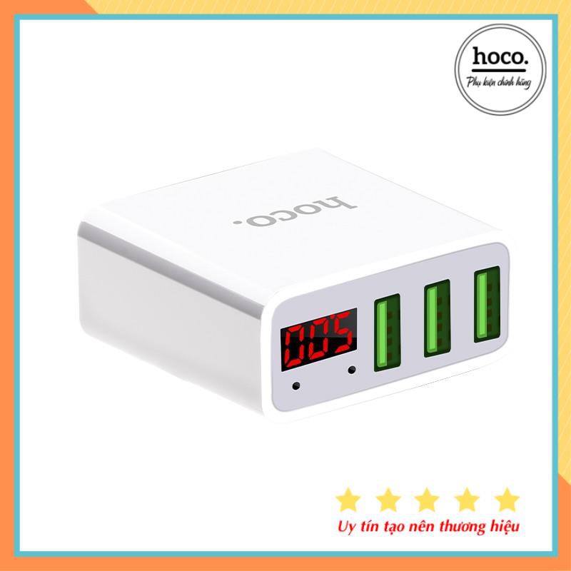 Cốc Sạc 3 Cổng USB Hoco C15 Chính Hãng - Bảo Hành 12 Tháng