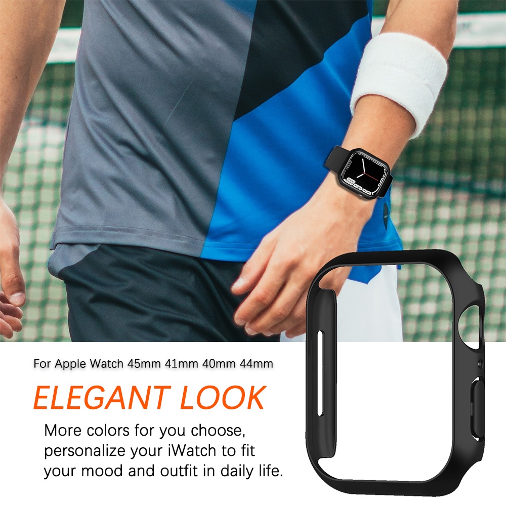 Ninki Ốp Viền Bảo Vệ iWatch 8 Máy Tính Bảng PC Cứng Cho Apple Watch Series 8 7 6 SE 5 4 45mm 41mm 40mm 44mm,Hard PC Bumper Case Protective Cover Frame for iWatch 8 7 6 SE 5 4 41mm 45mm 40mm 44mm