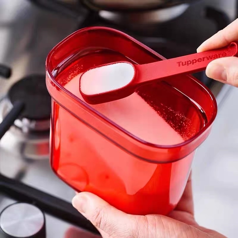 Hũ Nhựa Đựng Gia Vị Nhà Bếp Umami 500ml - Bình Đựng Dầu Nước Mắm Màu Đỏ Độc Đáo Sang Trọng