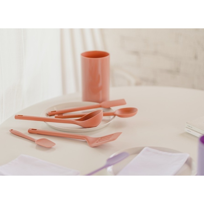 ♡K-kitchen♡  Dụng cụ silicone 6p combo dụng cụ nấu bếp cắm trại
