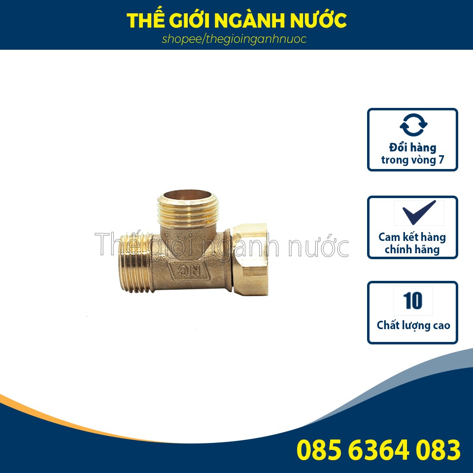 [TOP 1 SHOPEE - TOÀN BỘ ẢNH THẬT]Tê cầu đai ốc (ngắn) , tê chia nước - Bằng đồng và inox