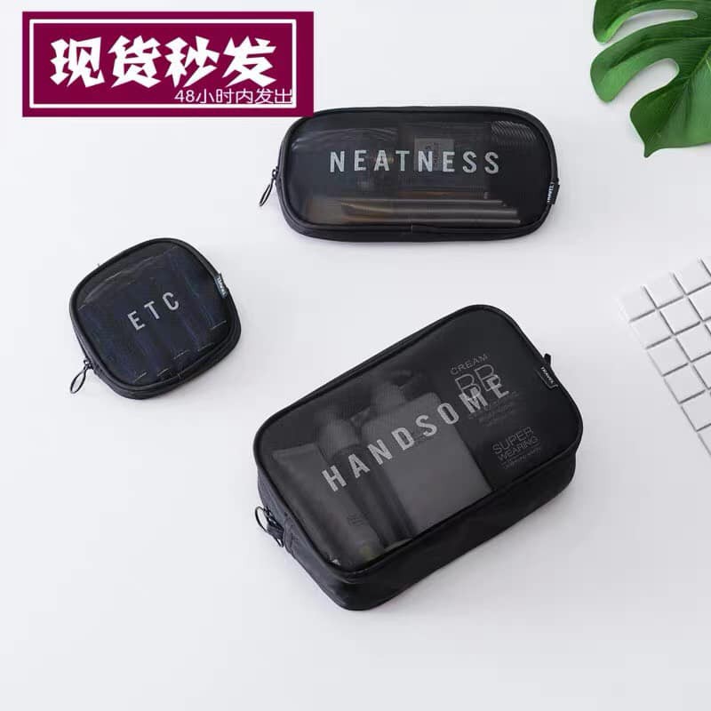 SET 3 TÚI LƯỚI ĐỰNG MỸ PHẨM BEAUTY