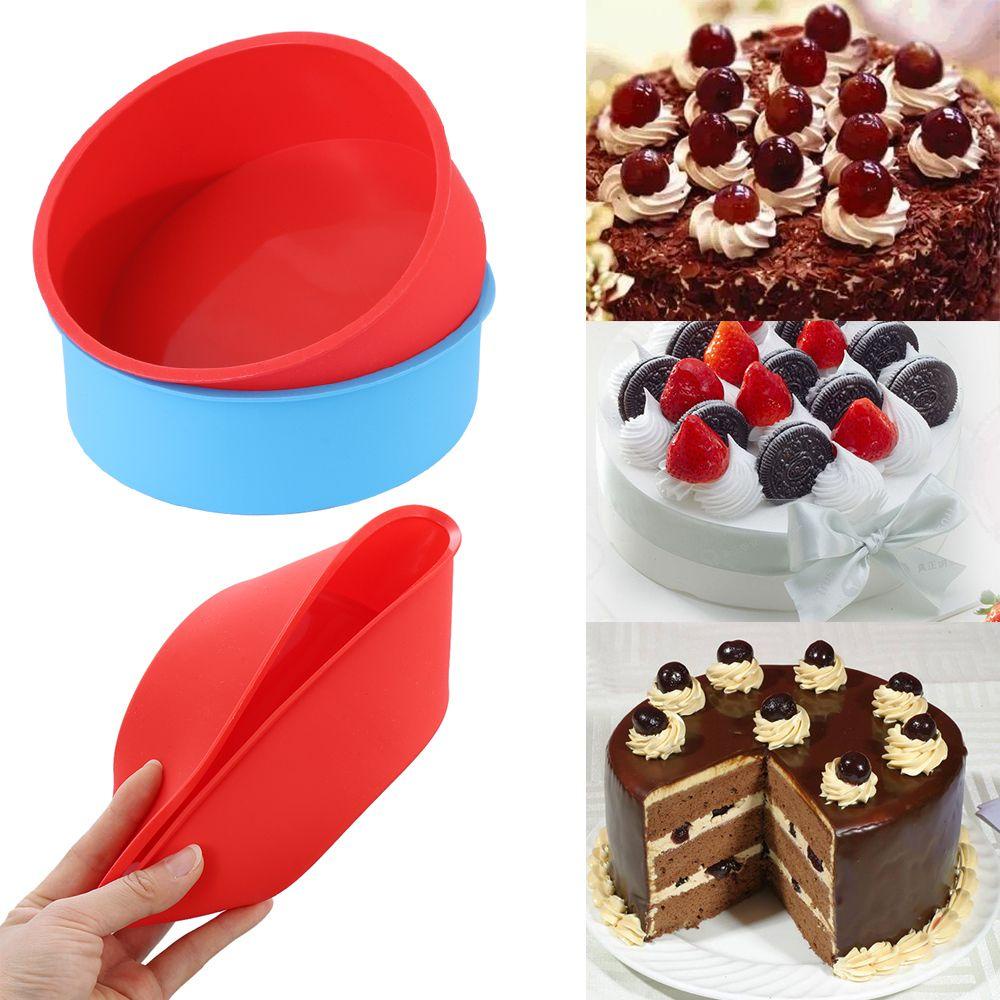 Khuôn Silicone Làm Bánh Hình Tròn 1 4 / 6inch
