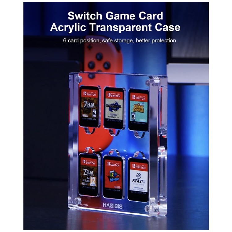 Hộp đựng thẻ game Nintendo Switch &amp; Switch Lite 6 ngăn tiện lợi