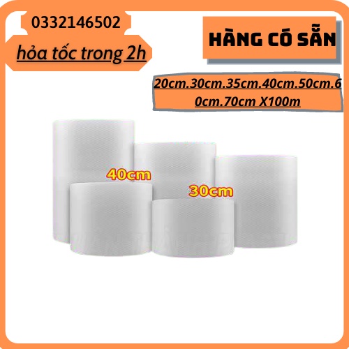 [Xả kho][30cmx100.35cmx100m]Cuộn xốp hơi chống sốc.Bóng khí gói hàng