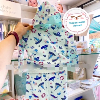 [Avaler] Bộ avaler dài tay cotton có mũ