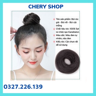 Tóc giả búi cột thẳng siêu hot hit