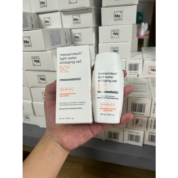 Kem chống nắng Mesoestetic chống lão hóa spf 50 50ml mẫu mới
