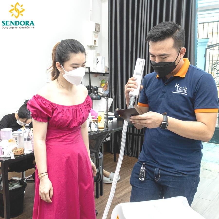 Máy Xoá Xăm Mini Phát Quang Tay Cầm Laser ND Yag HMTR-2250 Nhập Khẩu Chính Hãng