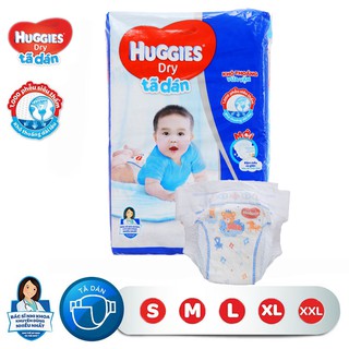 TÃ DÁN HUGGIES NHỠ SIZE NB58/S56/M48/L42/XL38/XXL30