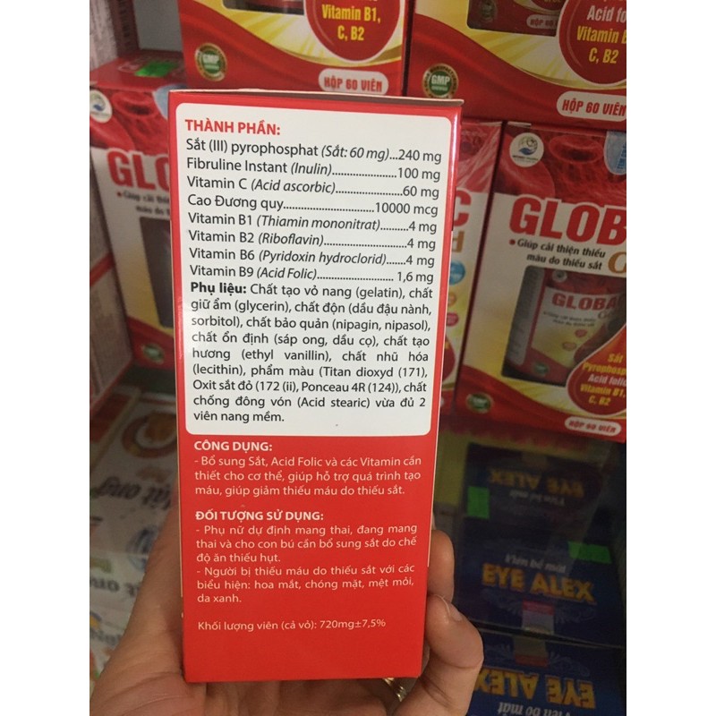 ✅  Viên uống bổ máu, bổ sung sắt Globac Gold