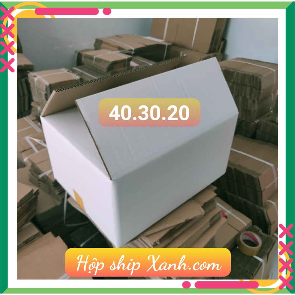 10 thùng carton 40-30-20  trắng hoặc 10 thùng carton 40-30-20 vàng