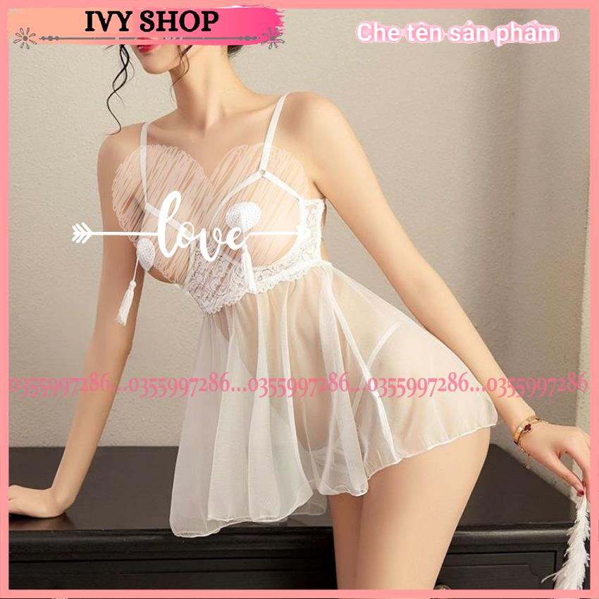 Váy Ngủ Nữ Sexy Gợi Cảm Nữ Hở Ngực Đầm Ngủ Sexy - Vo.1248 - Ivysshop Official