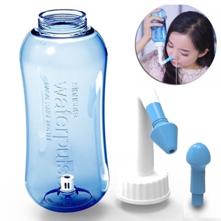 [Chính hãng] Bình Rửa Mũi Waterpulse 300ml + 2 vòi rửa (full seal + không hộp)