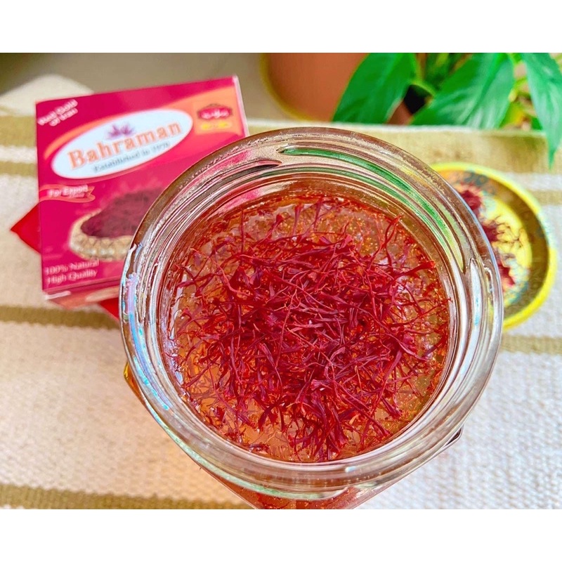 Saffron-Nhuỵ hoa nghệ Tây hop 1gr nhập khẩu tại cửa hàng chính Barahman Dubai