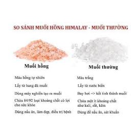 Muối hồng / muối hồng Himalaya hạt mịn nấu ăn, nấu sữa, ngâm chân thải độc, tẩy tế bào chết, xóa bọng mắt