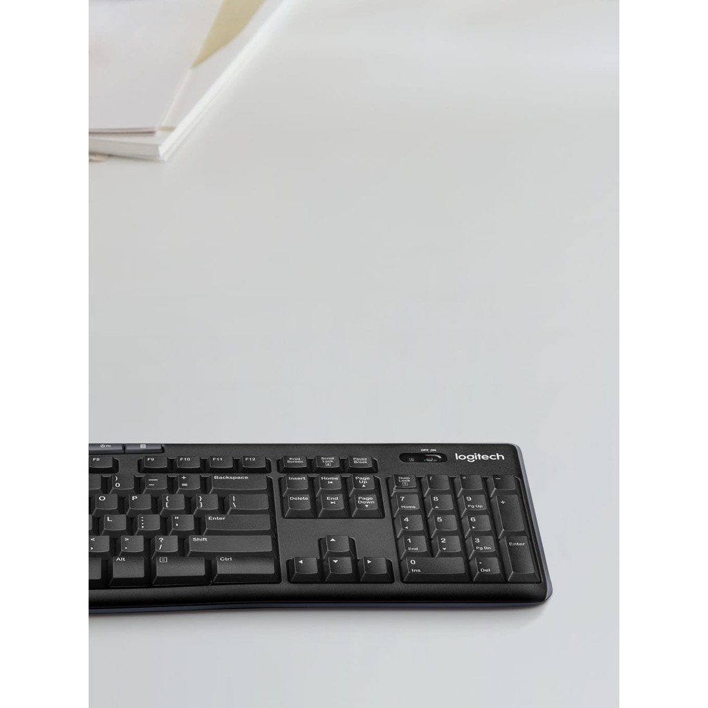 Bàn Phím Không Dây Logitech K270 Với Đầu Thu Unifying - Hàng chính hãng