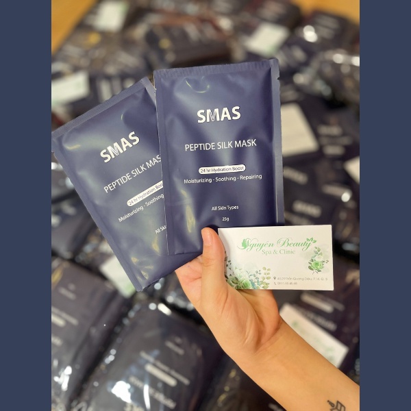 Mặt Nạ Dưỡng Ẩm Phục Hồi Da Làm Dịu Da Tức Thì SMAS Peptide Silk Mask 24H Hydration Boost 25G