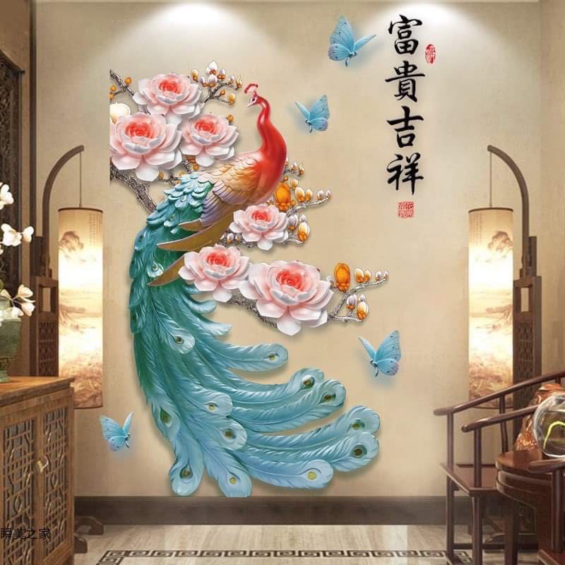 Decal dán tường Phòng Khách  sang trọng