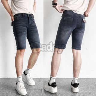 Quần short jean nam màu xám ✅Chất jean co dãn ✅Đổi trả nếu không vừa size