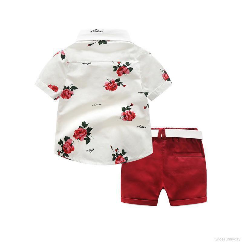 Set áo sơ mi & quần short cho bé trai