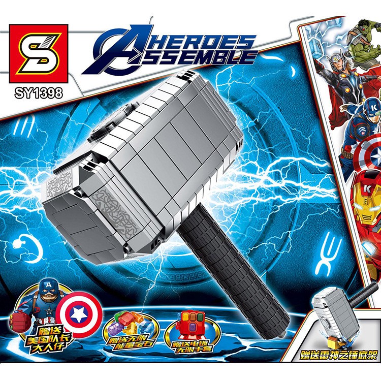 Mô Hình Găng Tay Thanos 4 Thor 's Hammer Storm Tomahawk Sy1398