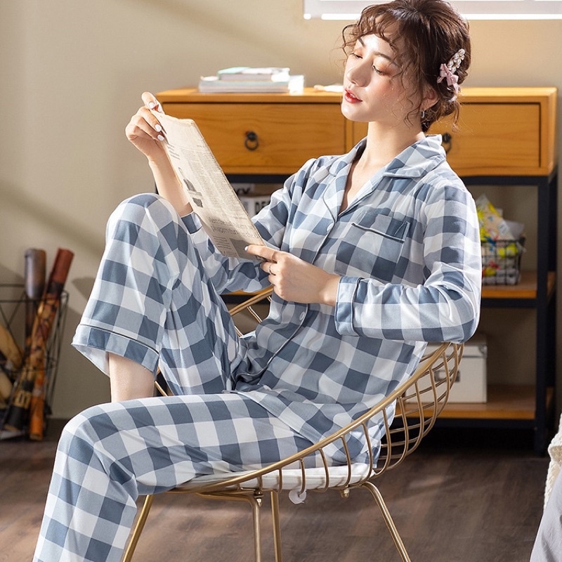 Bộ ngủ nữ nữ chất thô hàn, pijama mềm mại cực xinh C41 | BigBuy360 - bigbuy360.vn