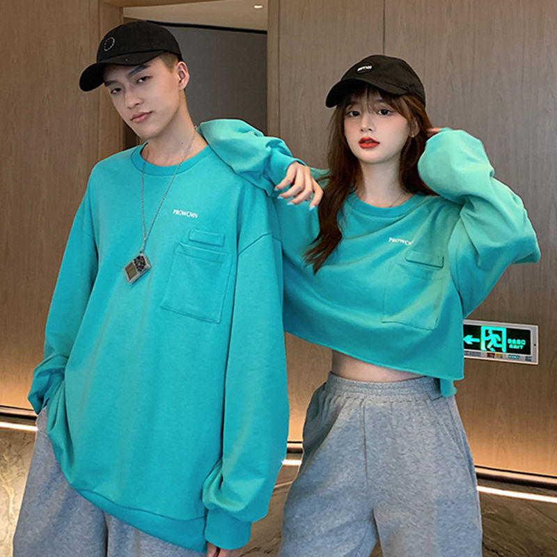 Áo Sweater Tay Dài In Chữ Kiểu Hàn Quốc Thời Trang Xuân Thu Cho Các Cặp Đôi | BigBuy360 - bigbuy360.vn