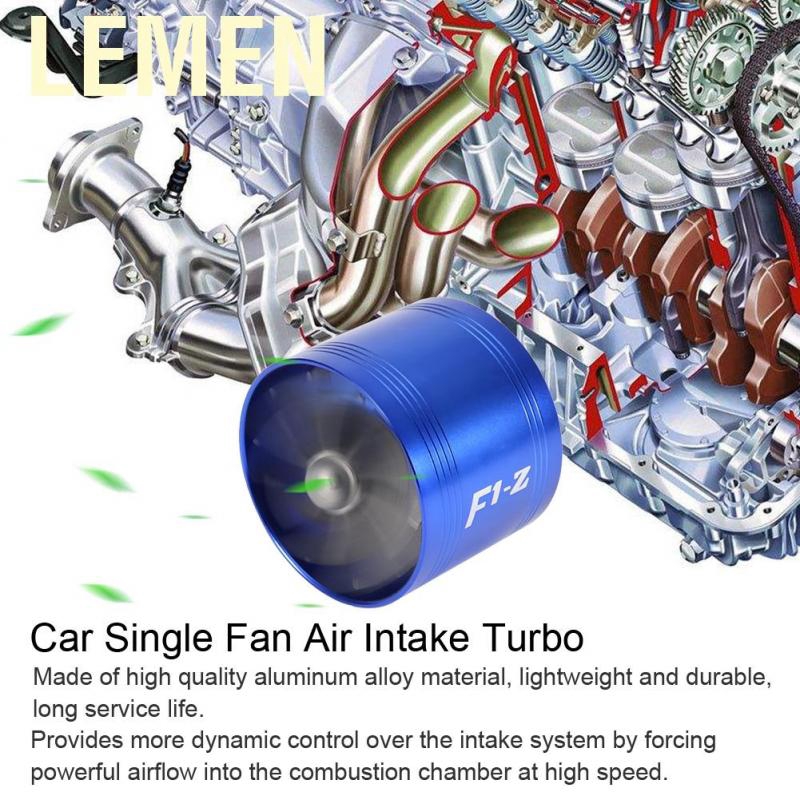 Lemen Car Air Intake Turbonator Single Fan Turbine Super Fuel Saver Turbo 64mm car Less consumption More efficiency