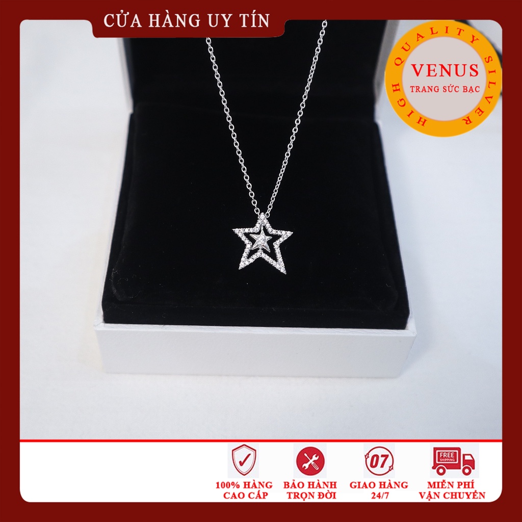Dây chuyền mặt ngôi sao- Bạc 925 cao cấp- Trang sức bạc Venus
