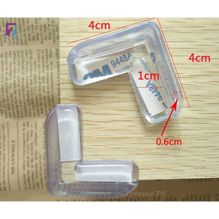 Bịt Góc Bàn Silicon Cao Cấp, Bọc Góc Bàn Chống Va Đập
