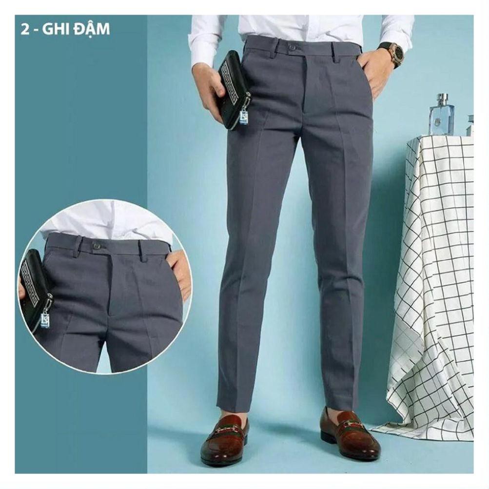 Quần tây - Quần âu nam đẹp - Dáng côn trẻ trung, chất vải mềm mịn, dầy dặn, không xù, không nhăn