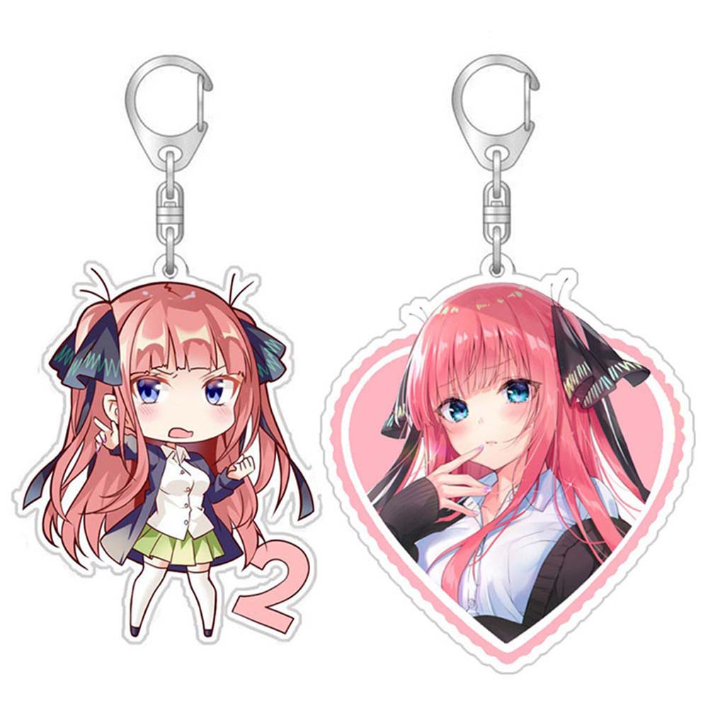 Móc khóa Acrylic hình nhân vật Nakano Miku dễ thương chất lượng cao