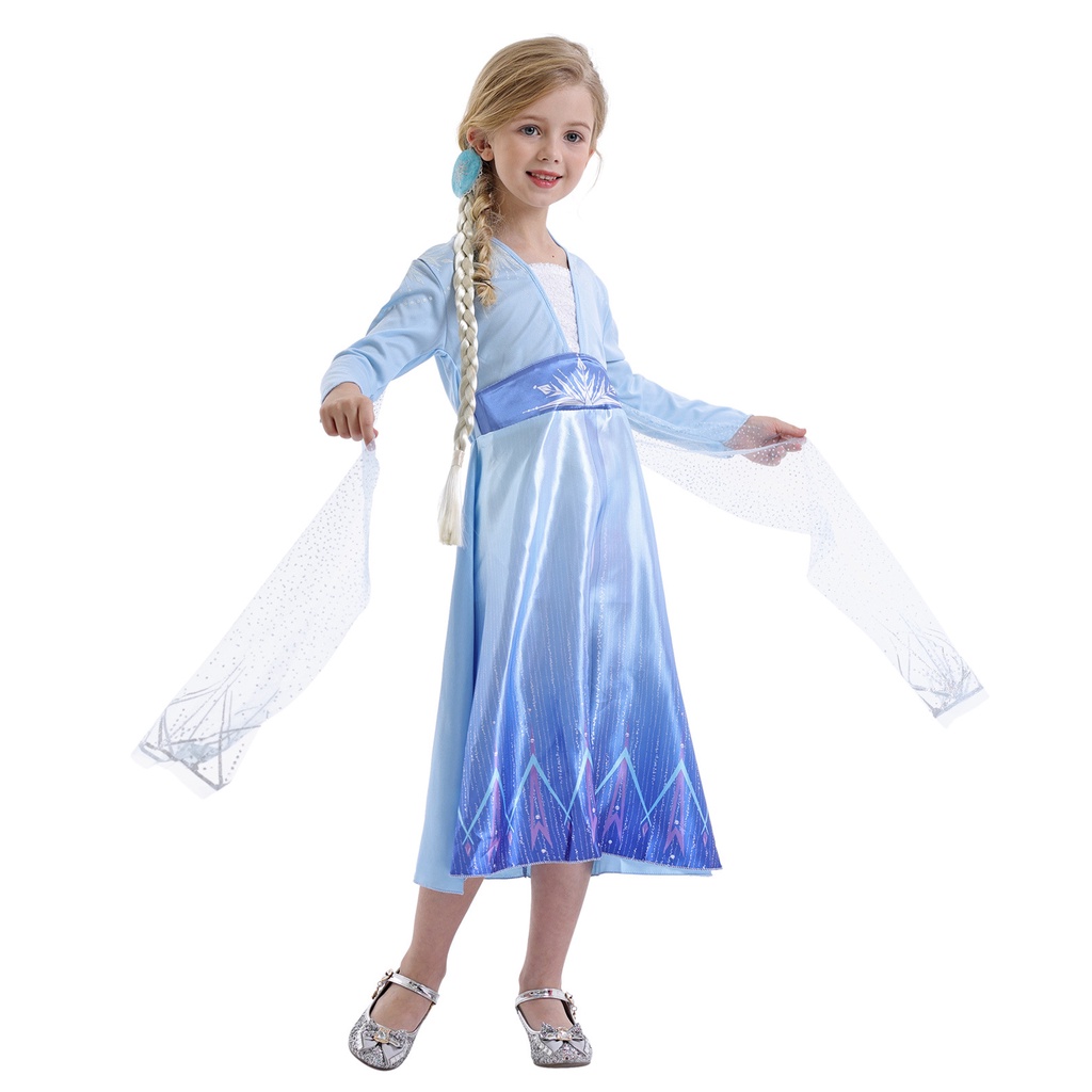 Đầm Công Chúa Elsa 2 Xinh Xắn Cho Bé Gái
