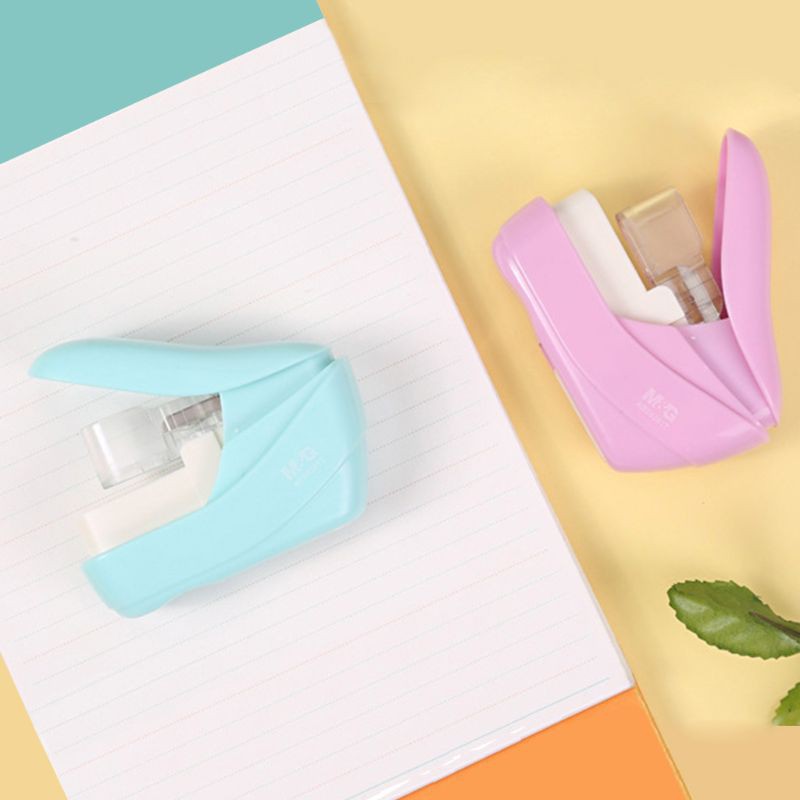 Đồ Bấm Giấy Mini Không Cần Kim Nhỏ Gọn Và Tiện Dụng