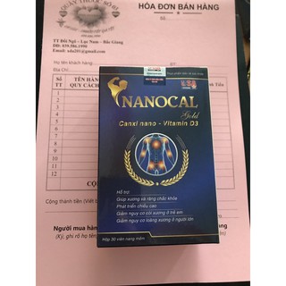 Viên uống Nanocal ( Bổ sung canxi D3 usa VIP)