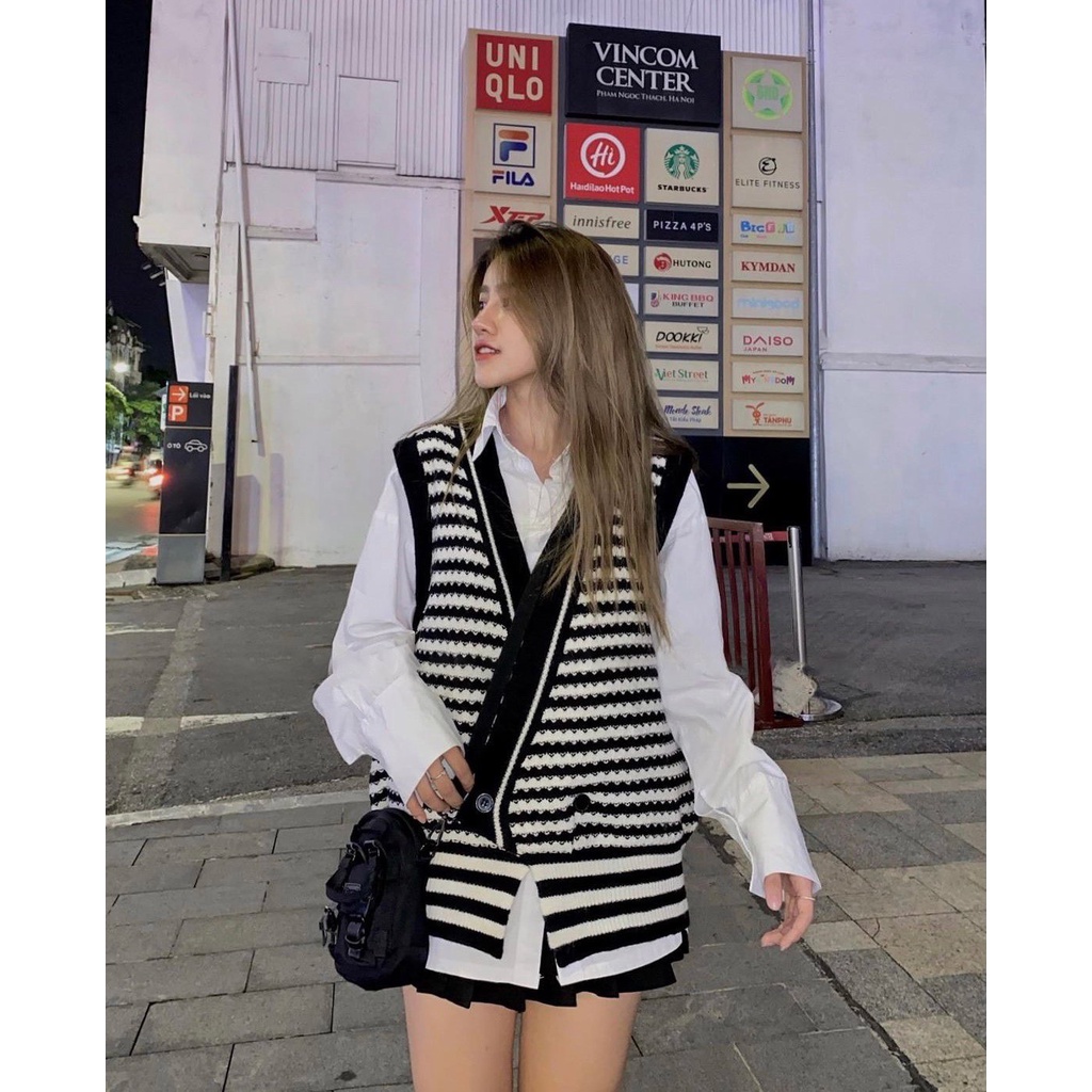 Áo len gile kẻ - Hàng Chất Lượng loại tốt nhất | BigBuy360 - bigbuy360.vn