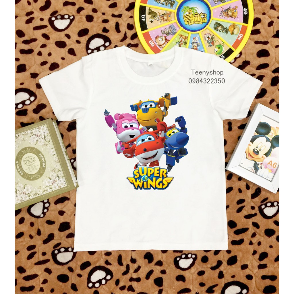 áo thun đội bay siêu đẳng super wings nhiều mẫu