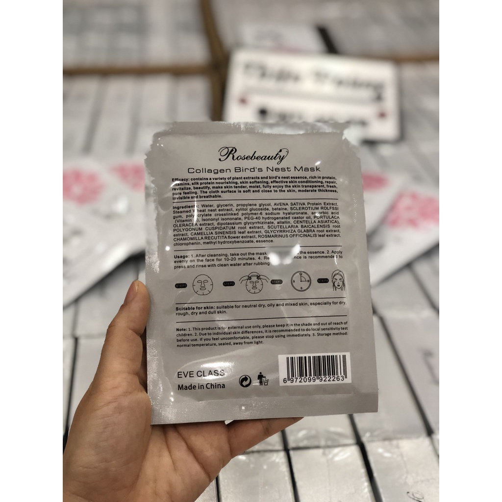 Mặt nạ collagen Yến Rose Beauty