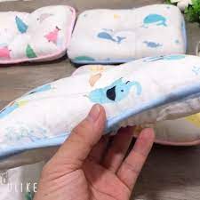 Gối lõm xô đẹp, siêu mềm mịn, thoáng khí, chống méo đầu cho trẻ sơ sinh