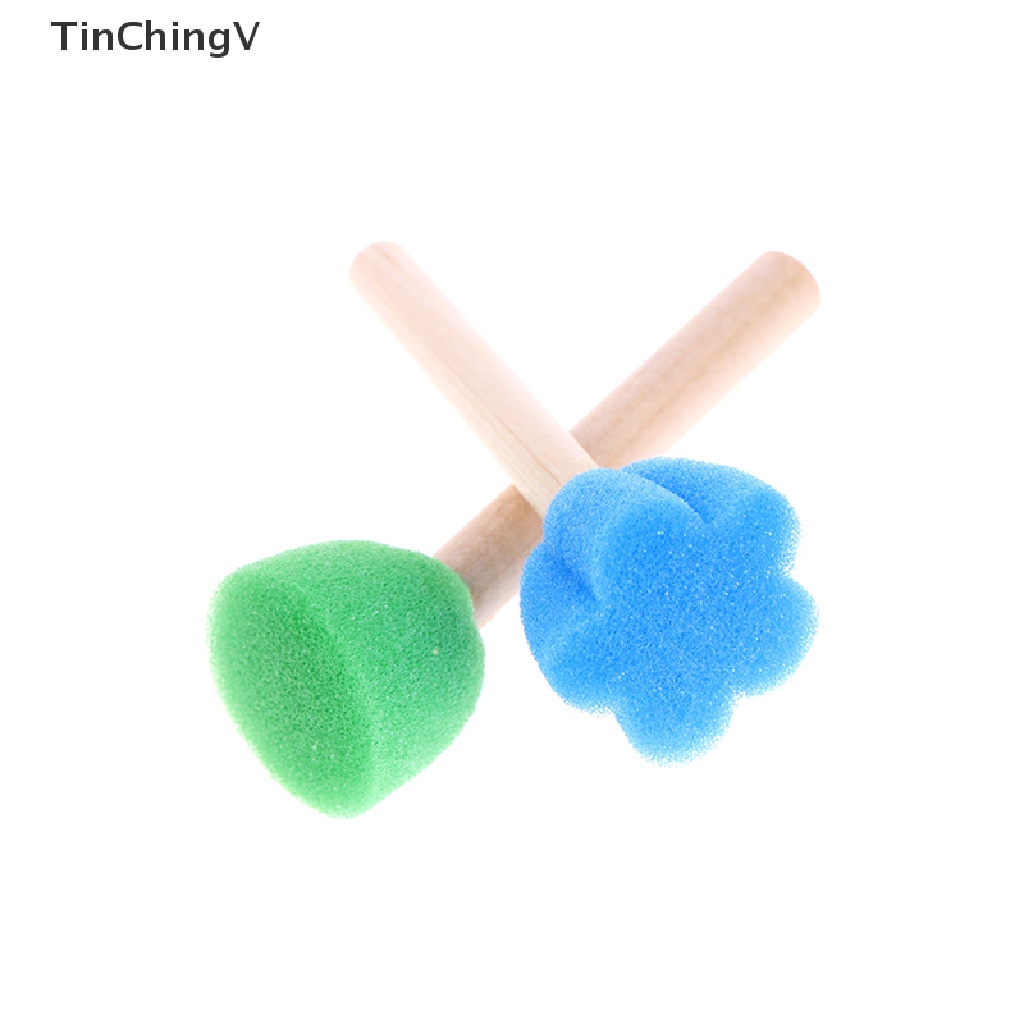 Bộ 5 Cọ Xốp In Hoa Đồ Chơi Cho Trẻ Em