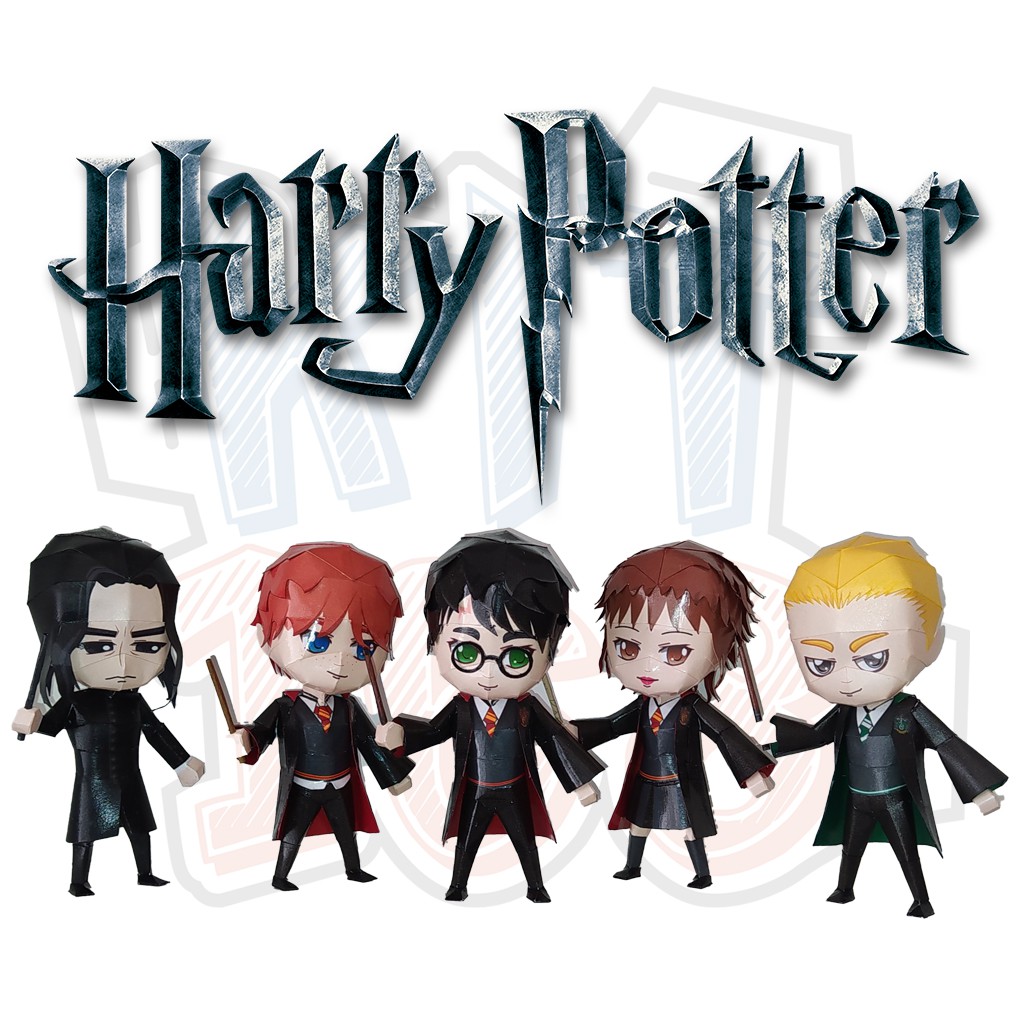 Mô hình giấy Anime Game cute Chibi Harry Potter