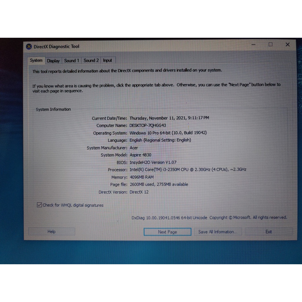Laptop Acer Aspire 4830 Core i3-2350M/Laptop văn phòng, học online giá rẻ (tặng bàn phím rời) | BigBuy360 - bigbuy360.vn