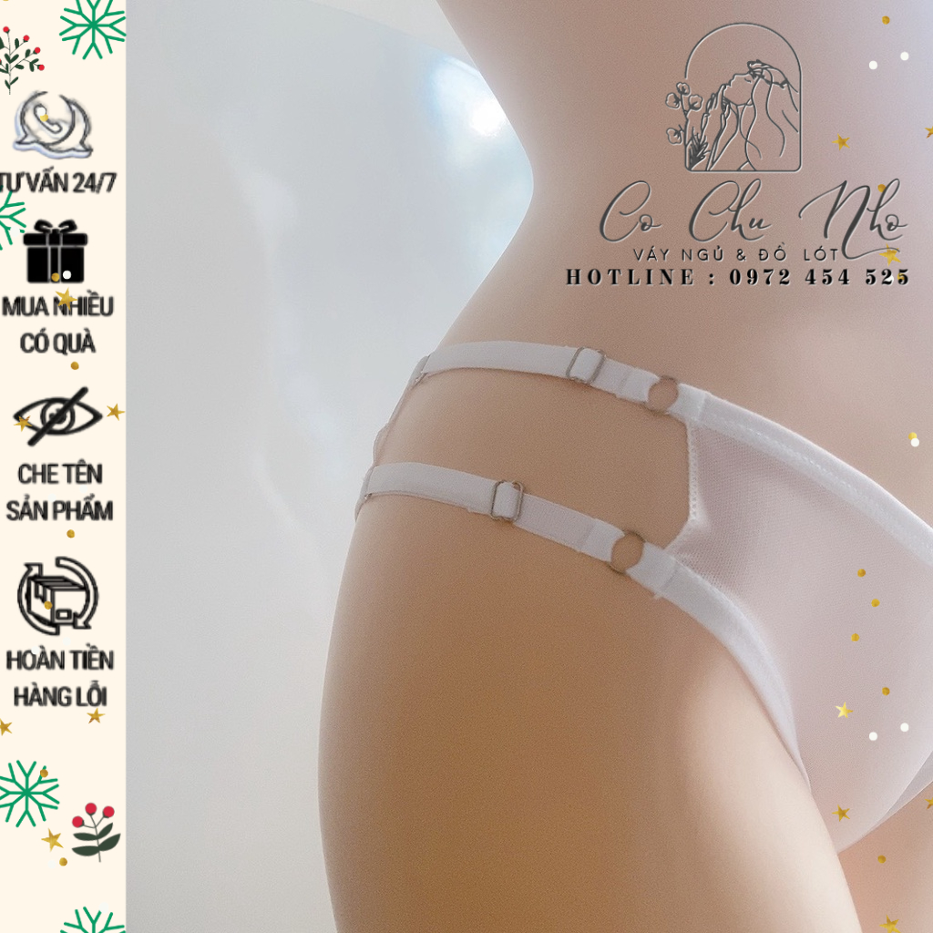 TG007 - Quần lót nữ có dây điều chỉnh - quần chíp ren xuyên thấu - cochunhoquan11