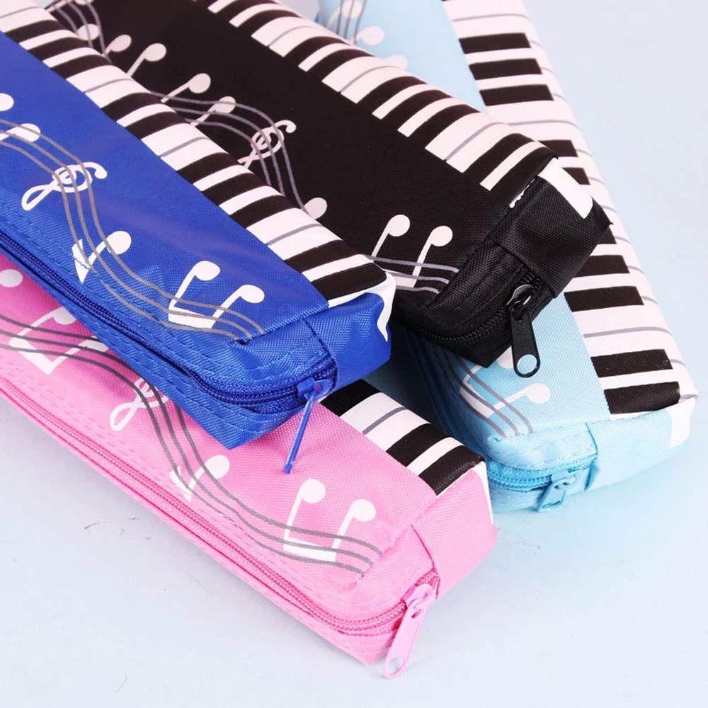 Túi Đựng Bút Bằng Vải Oxford Hình Đàn Piano Âm Nhạc Dành Cho Nữ Ốp